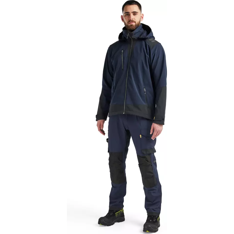Blåkläder 474925138699, Softshell Jacket, Dark Navy/Black, image 5, gallery thumbnail