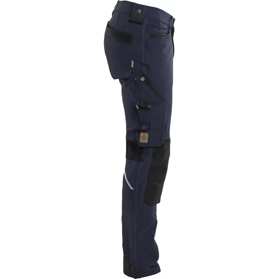 Blaklader 198916448699, X1900 4-Way Stretch Craftsman Work Trousers, Dark Navy/Black, image 2, gallery thumbnail