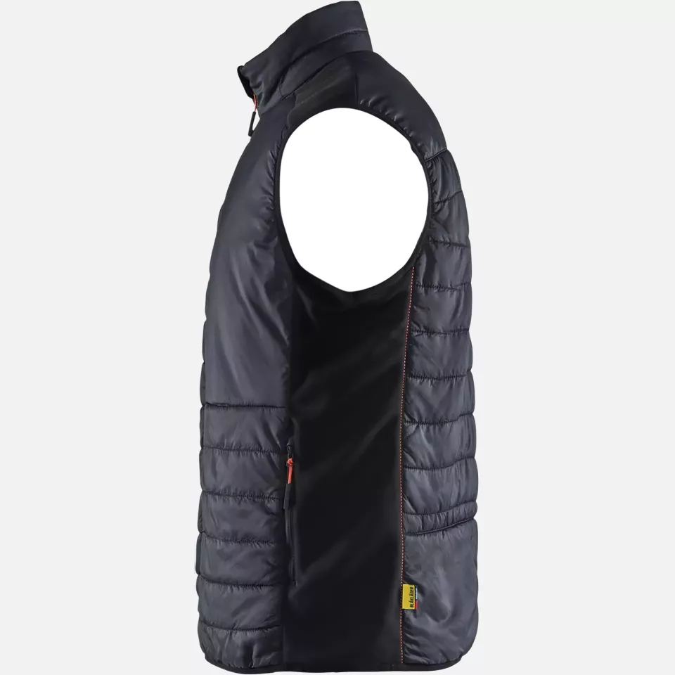 Blaklader 386320309956, Warm Lined Vest, Black/Red, image 3, gallery thumbnail
