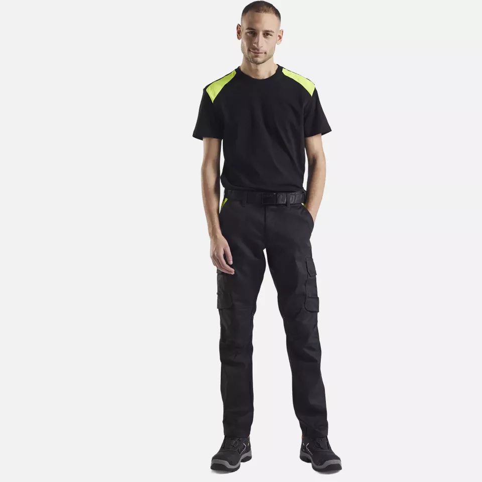 Blaklader 337910429933, T-Shirt, Black/Yellow, image 5, gallery thumbnail