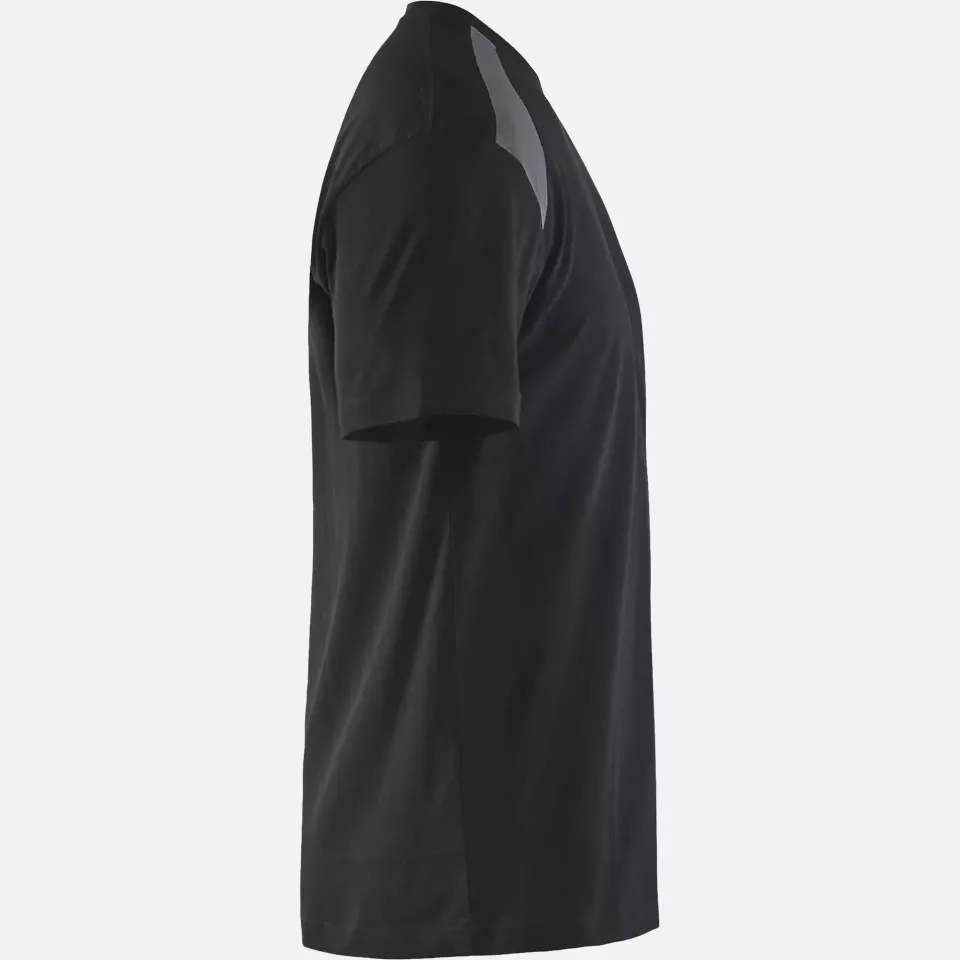 Blaklader 337910429996, T-Shirt, Black/Medium Grey, image 2, gallery thumbnail