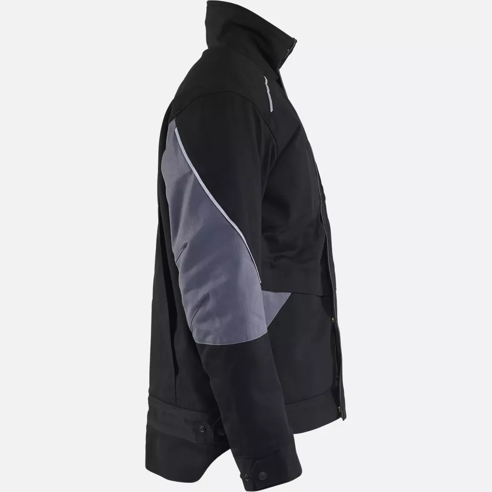 Blaklader 496115169994, Flame Resistant Winter Jacket, Black/Grey, image 2, gallery thumbnail