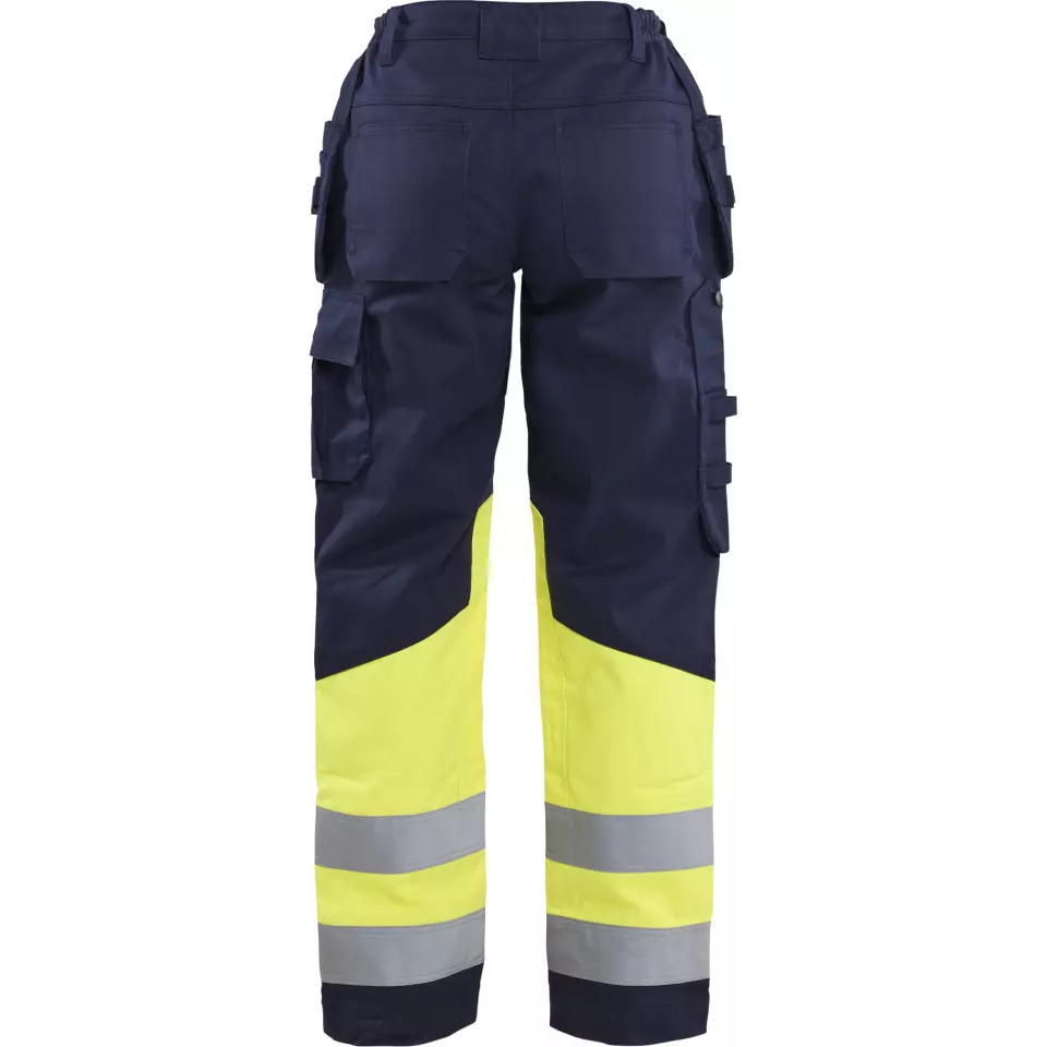 Blaklader 708115148933, Multi-Norm Ladies Work Trousers, Navy/Yellow, image 4, gallery thumbnail