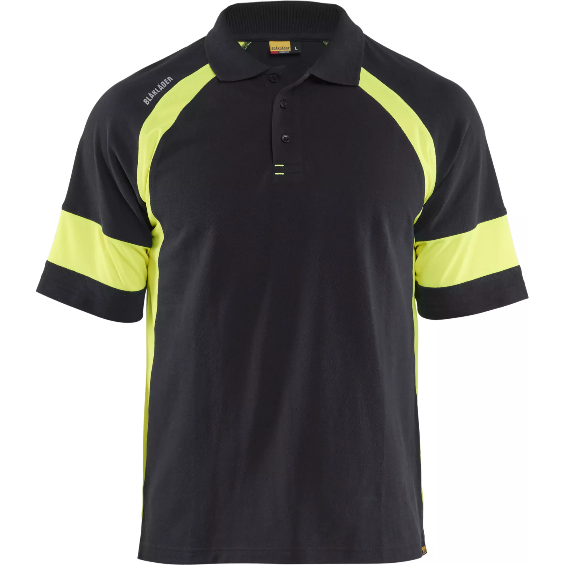Blaklader 352810509933, High Vis Polo Shirt, Black/Yellow, image 1