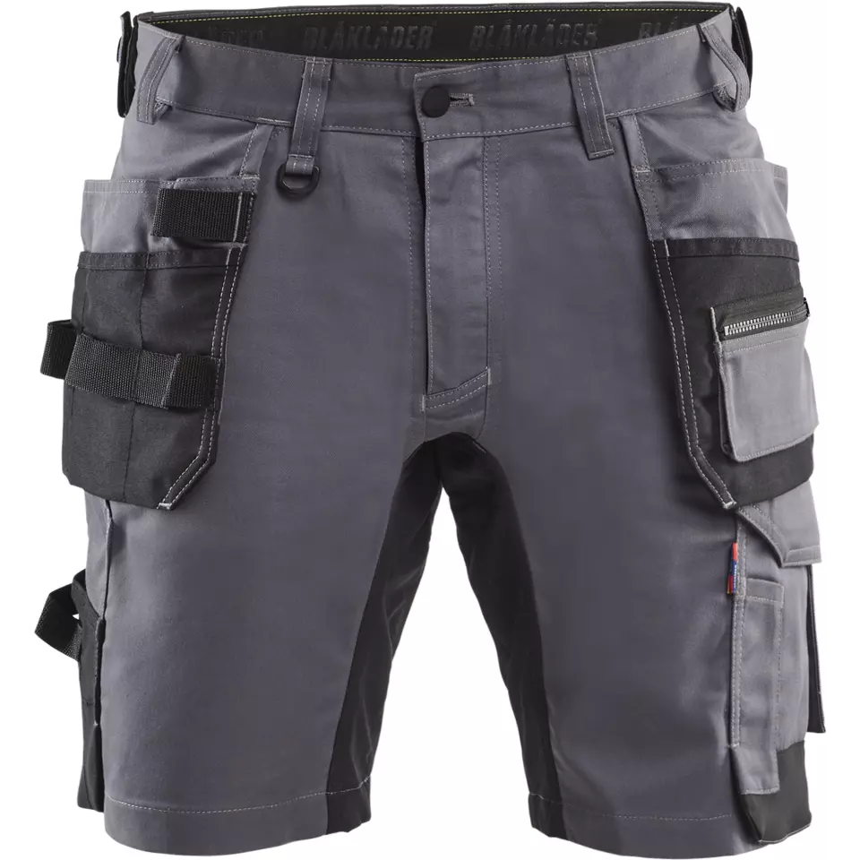Blaklader 175218329600, Stretch Craftsman Shorts, Medium Grey