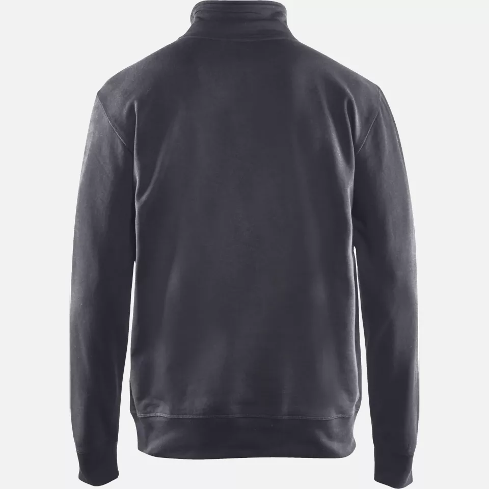 Blaklader 336911589600, Half-Zip Sweatshirt, Medium Grey, image 4, gallery thumbnail