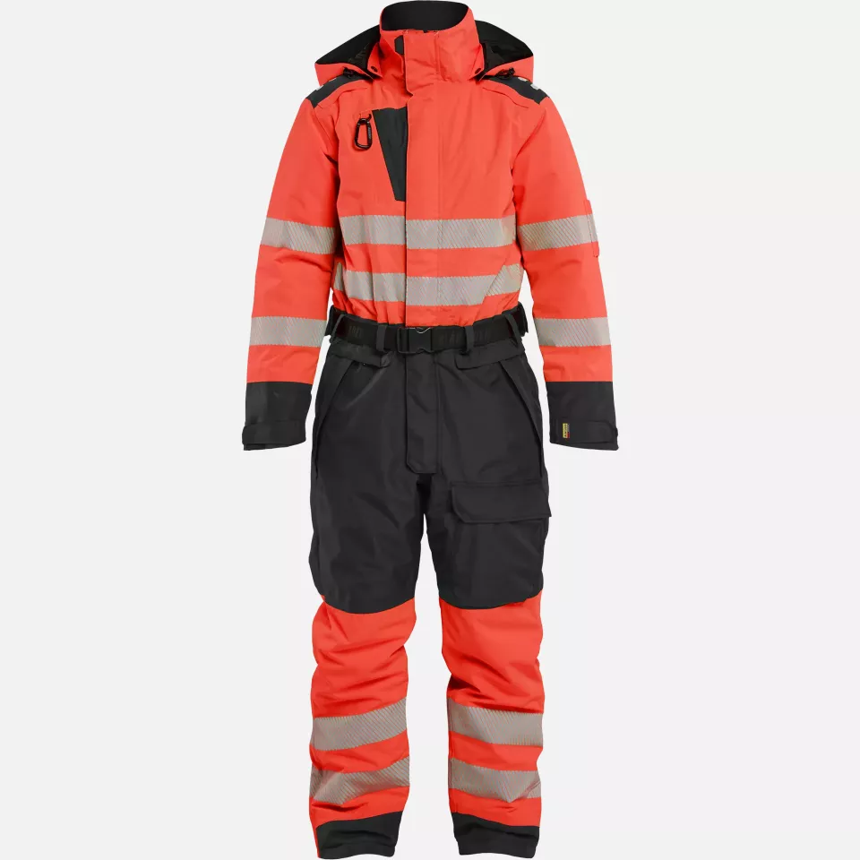 Blaklader 672619775599, Ladies High Vis Winter Coverall, High Vis Red/Black, image 1, gallery thumbnail
