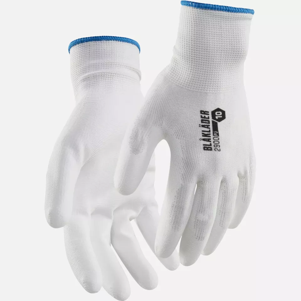 Blaklader 290014531000, PU Dipped Work Glove, White, image 1, gallery thumbnail