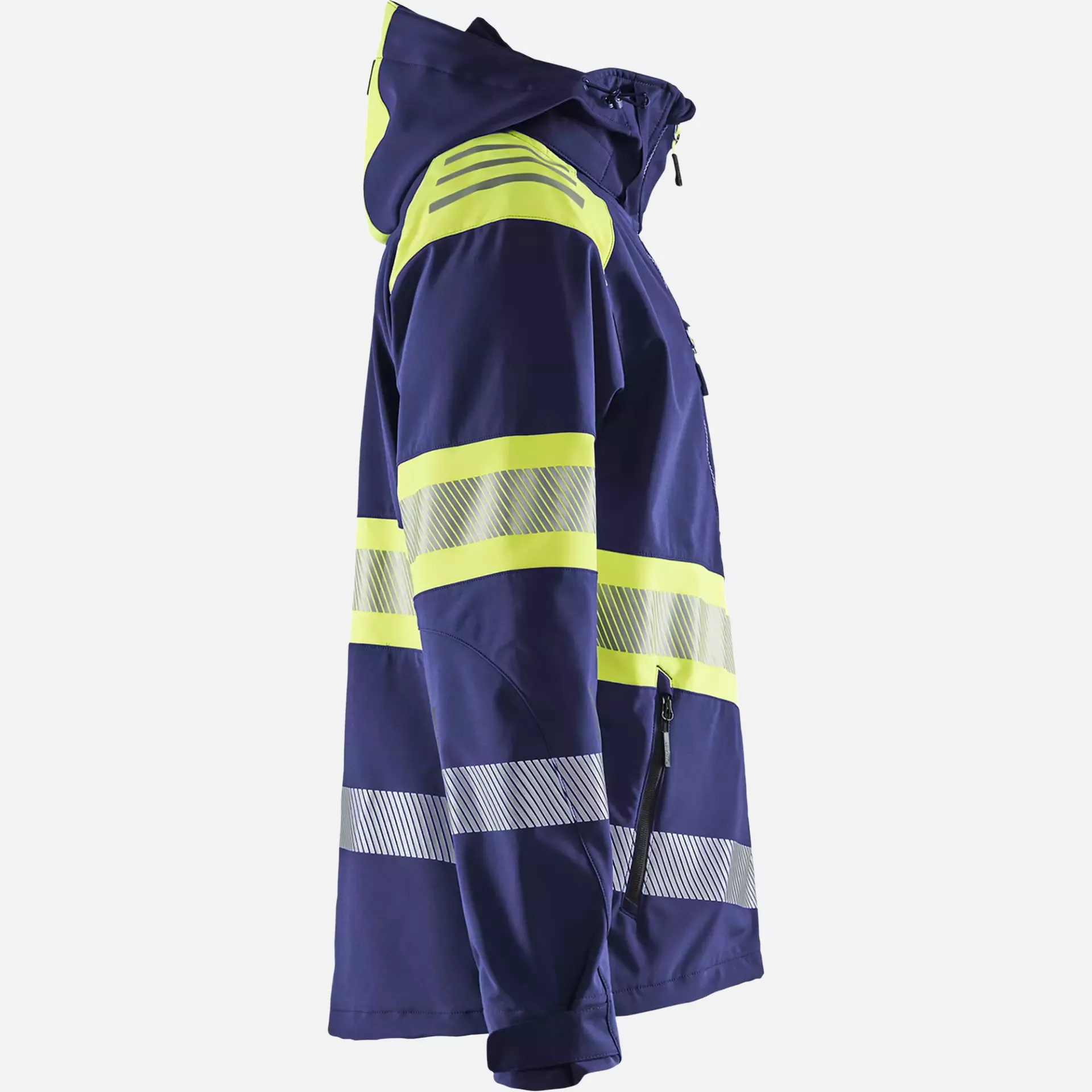 Blaklader 449425138933, High Vis Softshell Jacket, Navy/ Yellow, image 2