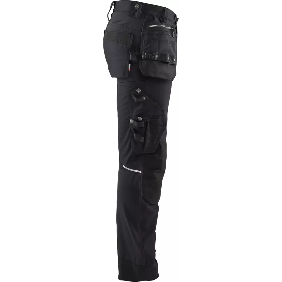 Blåkläder 179013709999, Stretch Craftsman Work Trousers, Black/Black, image 2, gallery thumbnail