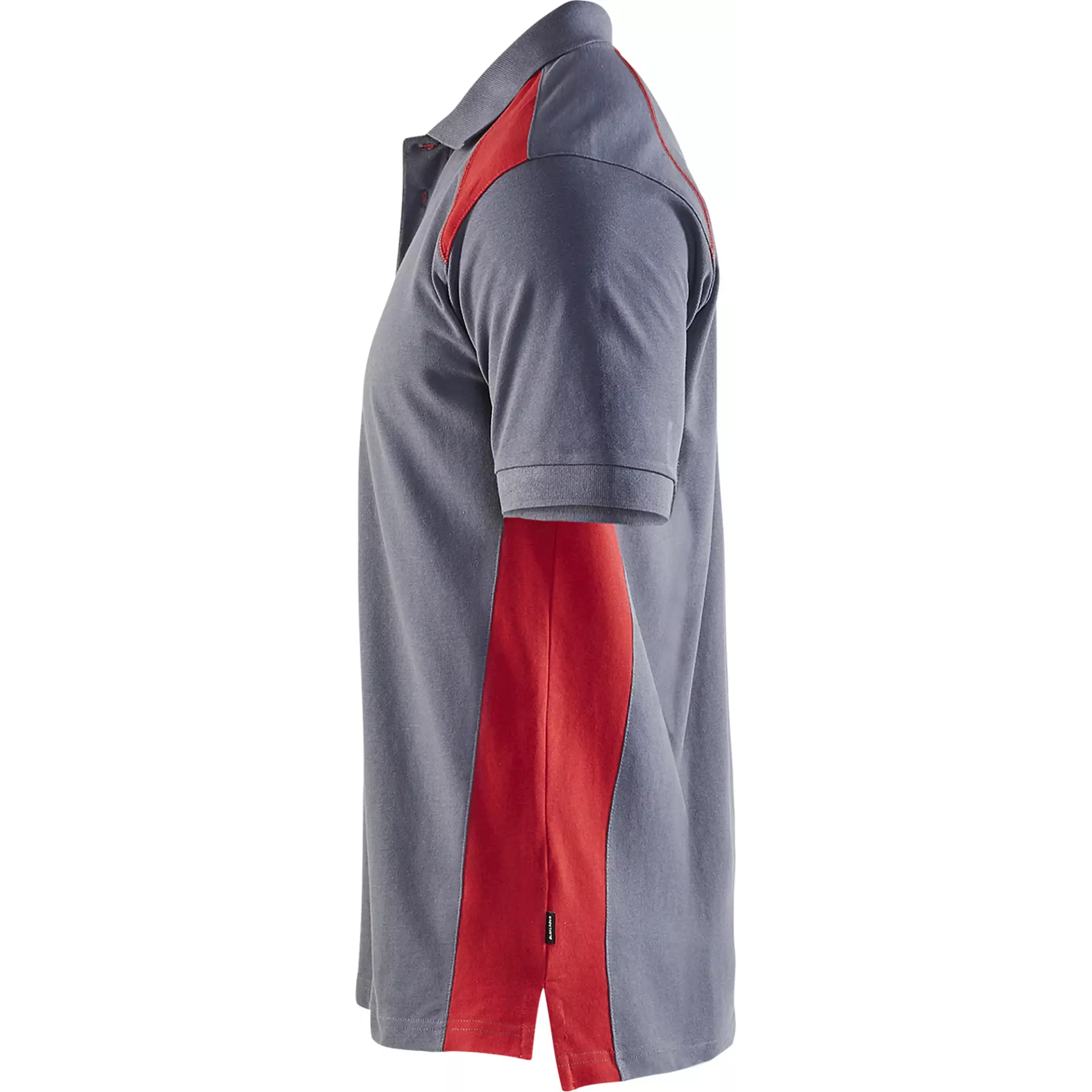Blaklader 332410509456, Polo Shirt, Grey/Red, image 3