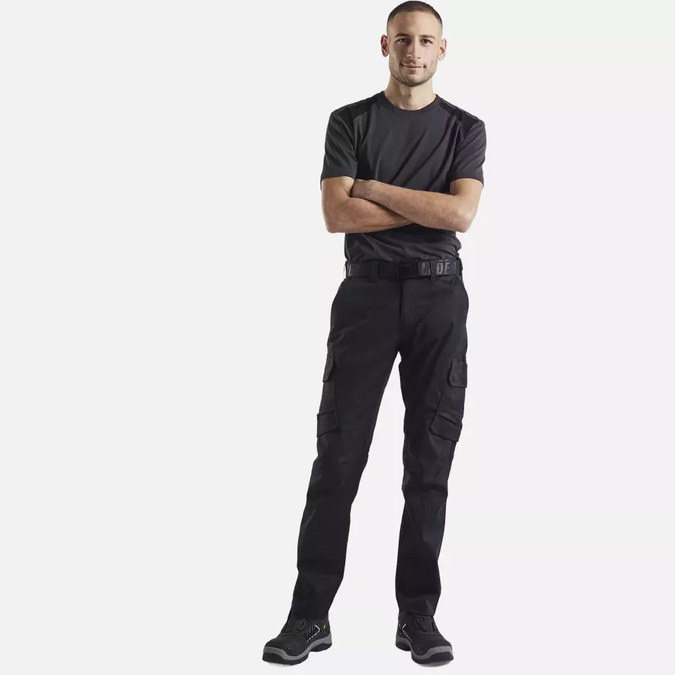 Blaklader 337910429699, T-Shirt, Medium Grey/Black, image 5, gallery thumbnail