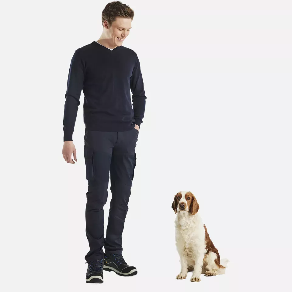 Blaklader 359021228600, Gestrickter Pullover, Dunkel Marineblau, image 5, gallery thumbnail