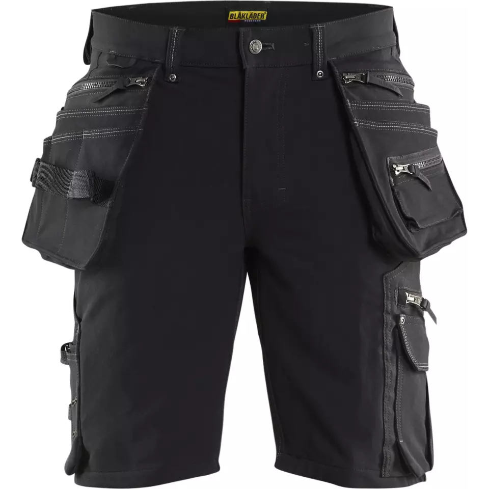 Blaklader 198816449900, X1900 4-Way Stretch Craftsman Shorts, Black, image 1, gallery thumbnail
