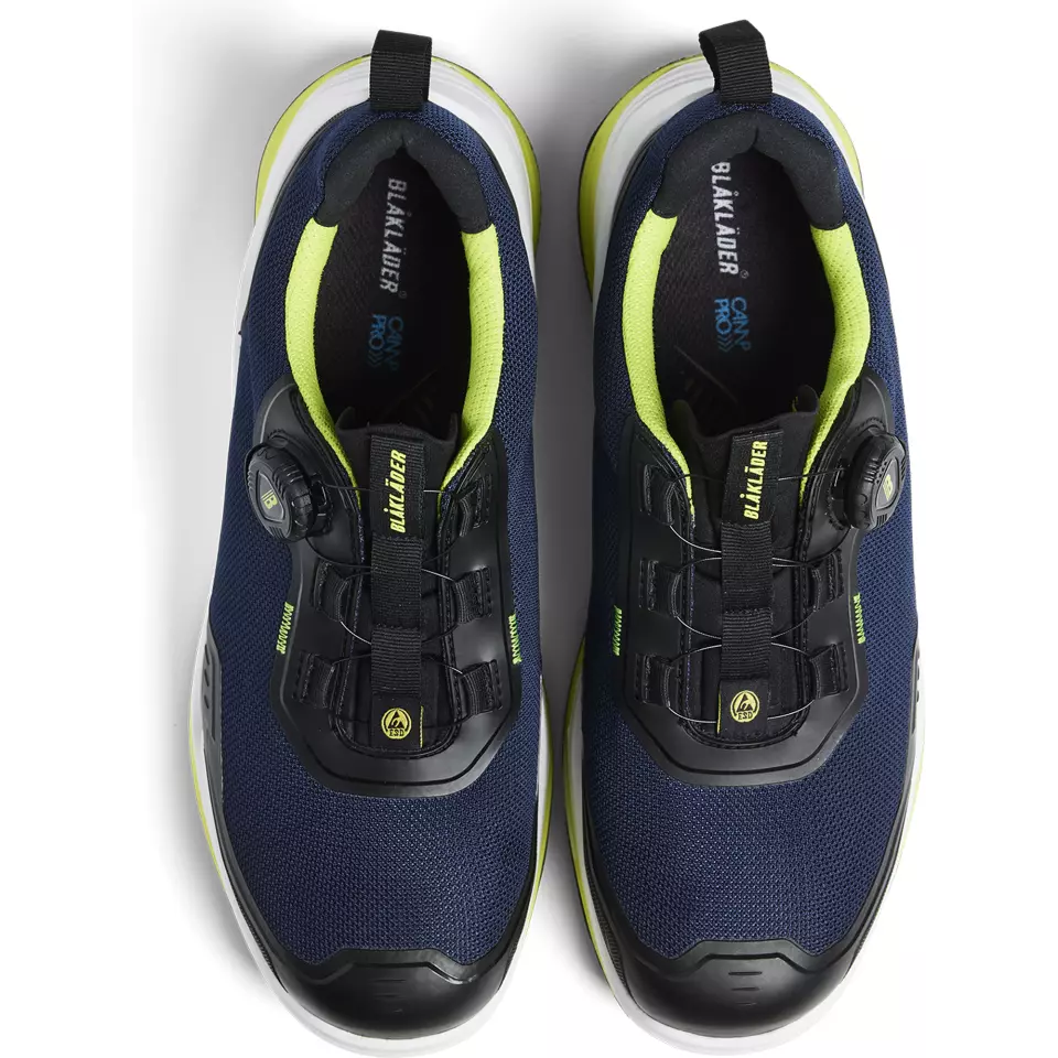 Blaklader 248600008643, STRIKER Sicherheitsschuh, Dunkelblau/Limettengrün, image 2, gallery thumbnail