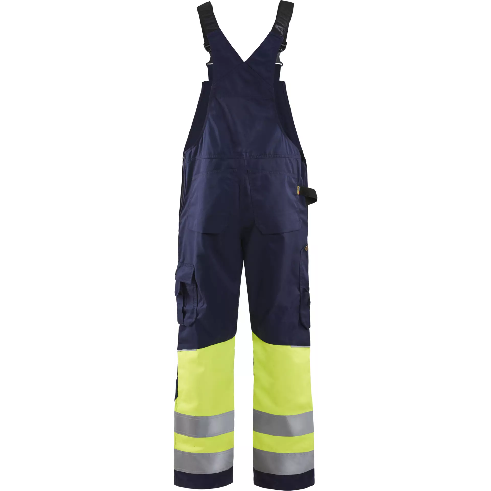 Blaklader 266218008933, High Vis Latzhose, Marineblau/ Gelb, image 4