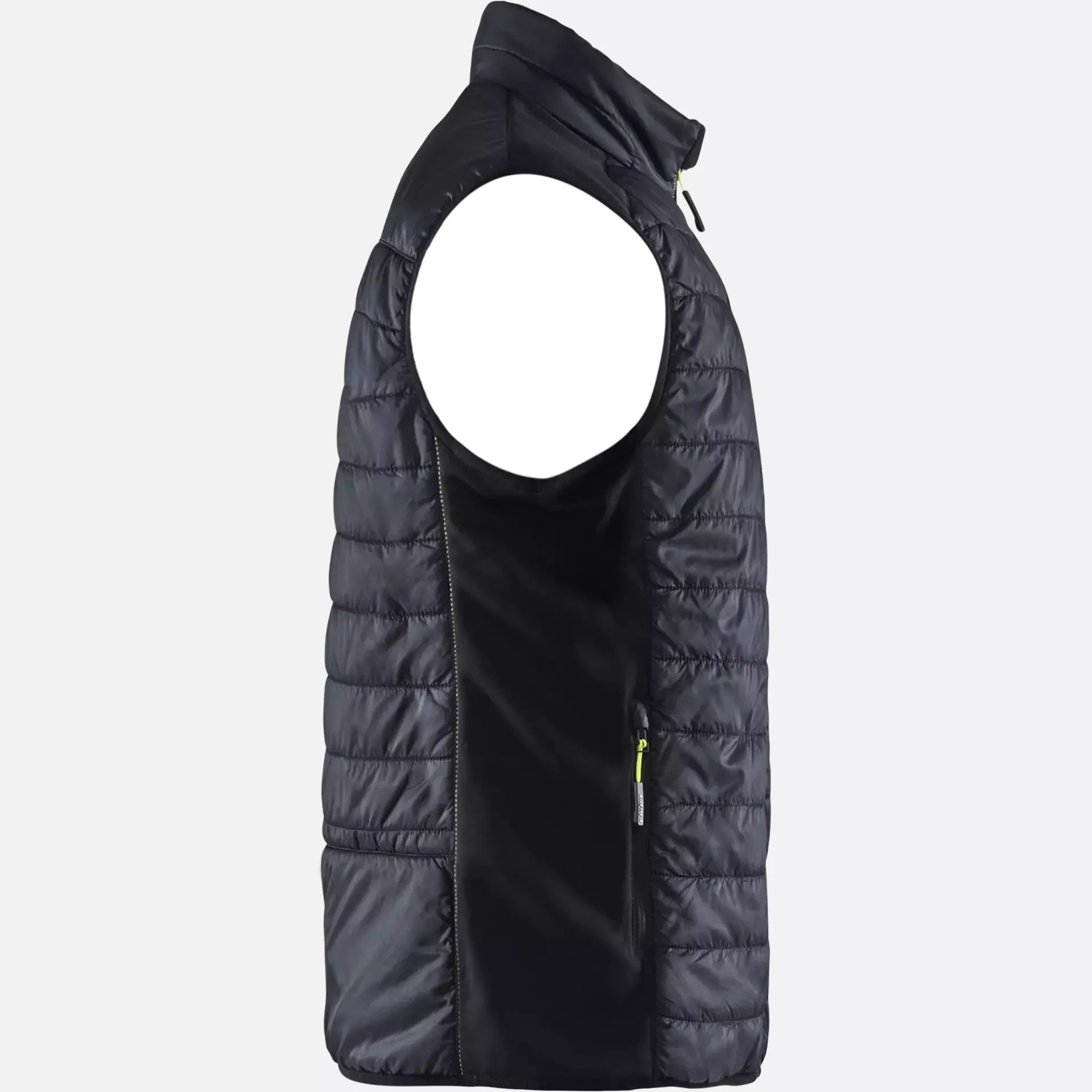 Blaklader 386320309933, Lined Vest, Black/Yellow, image 2