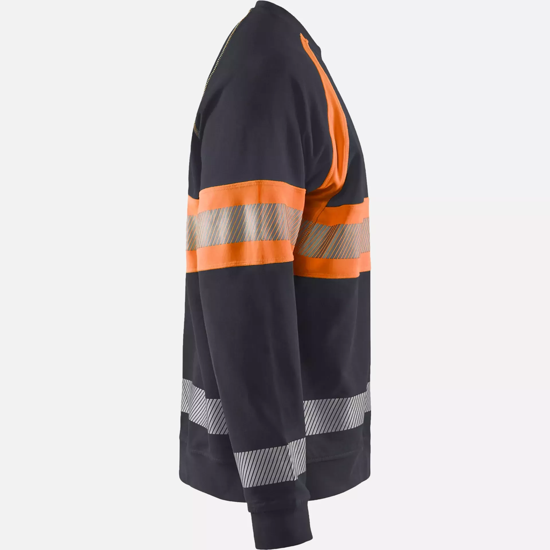 Blaklader 335911589653, High Vis Sweatshirt, Medium Grey/Orange, image 2