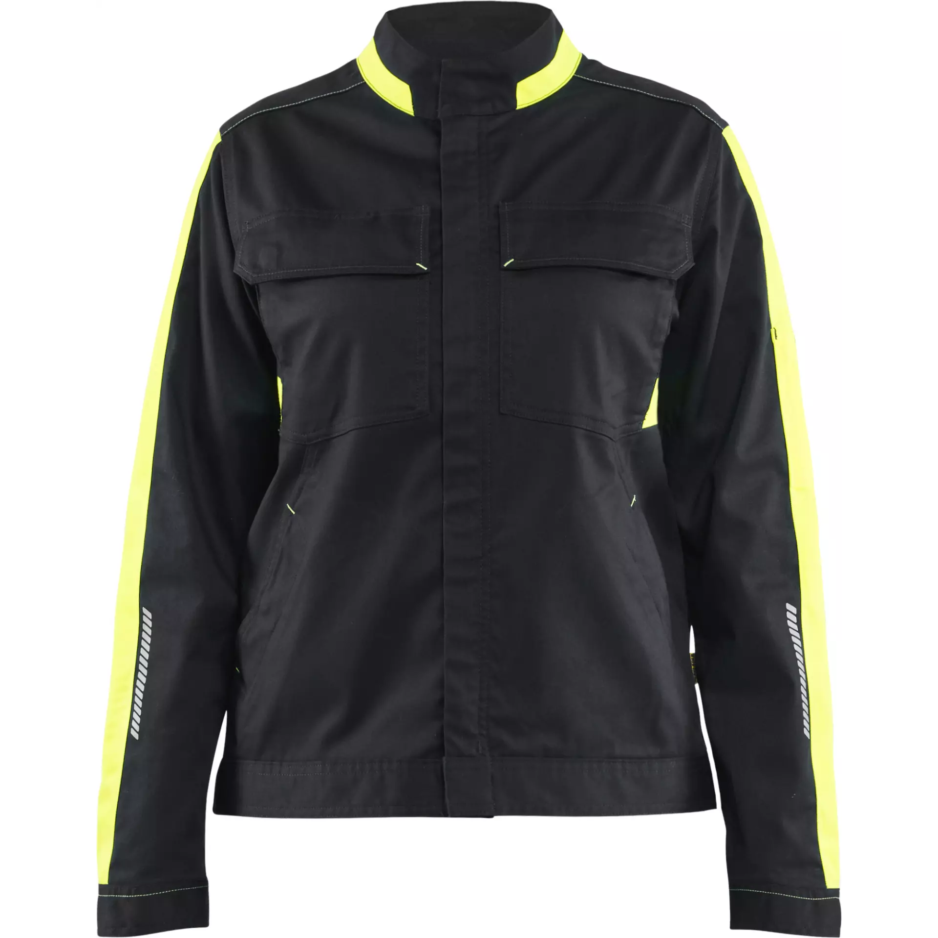 Blaklader 444318329933, Ladies Industrial Stretch Jacket, Black/Yellow