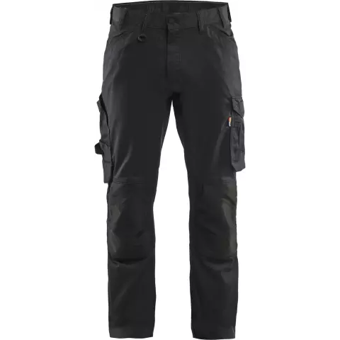 175118329900, Blaklader Stretch Craftsman Work Trousers, Black