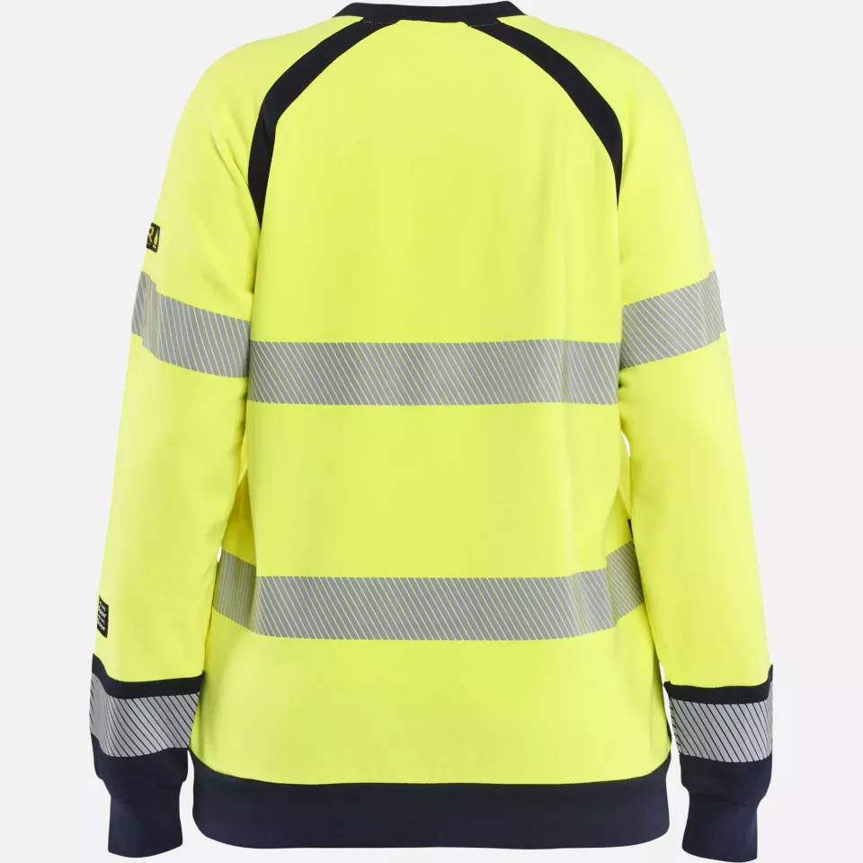 Blaklader 345417623389, Ladies Multinorm Sweatshirt, Yellow/Navy, image 4, gallery thumbnail