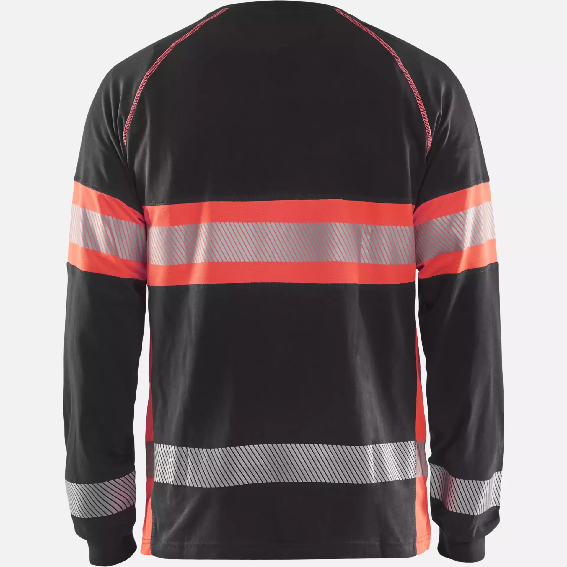 Blaklader 351010309955, Long Sleeve High Vis Shirt, Black/High Vis Red, image 4