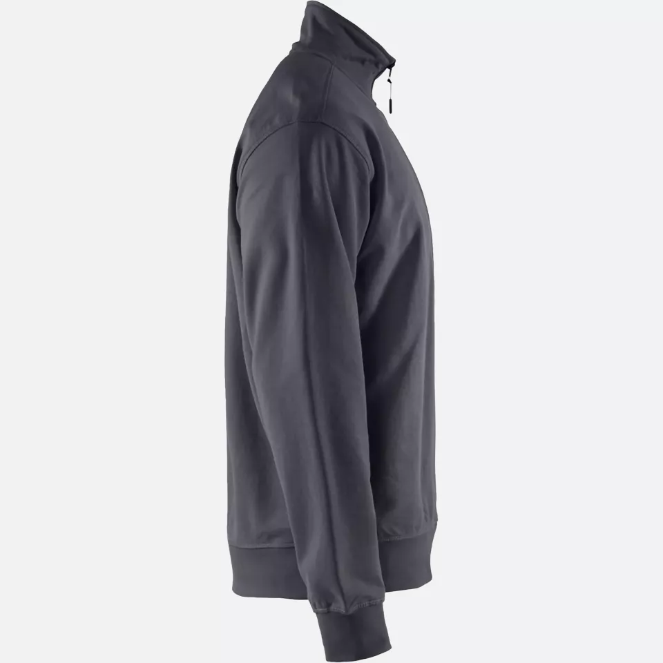 Blaklader 336911589600, Half-Zip Sweatshirt, Medium Grey, image 2, gallery thumbnail