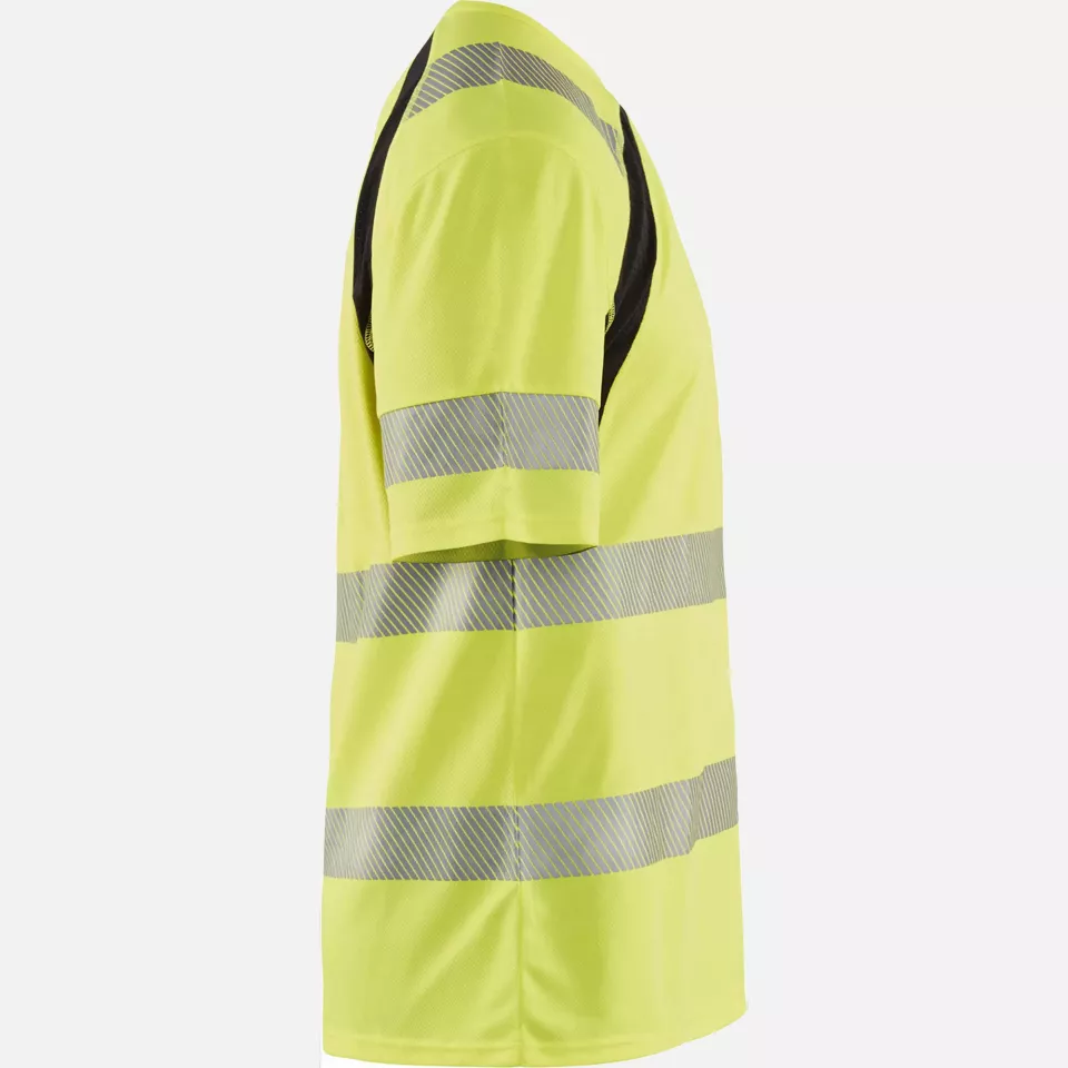 Blaklader 339710133399, High Vis UV Protection T-Shirt, Yellow/Black, image 2, gallery thumbnail