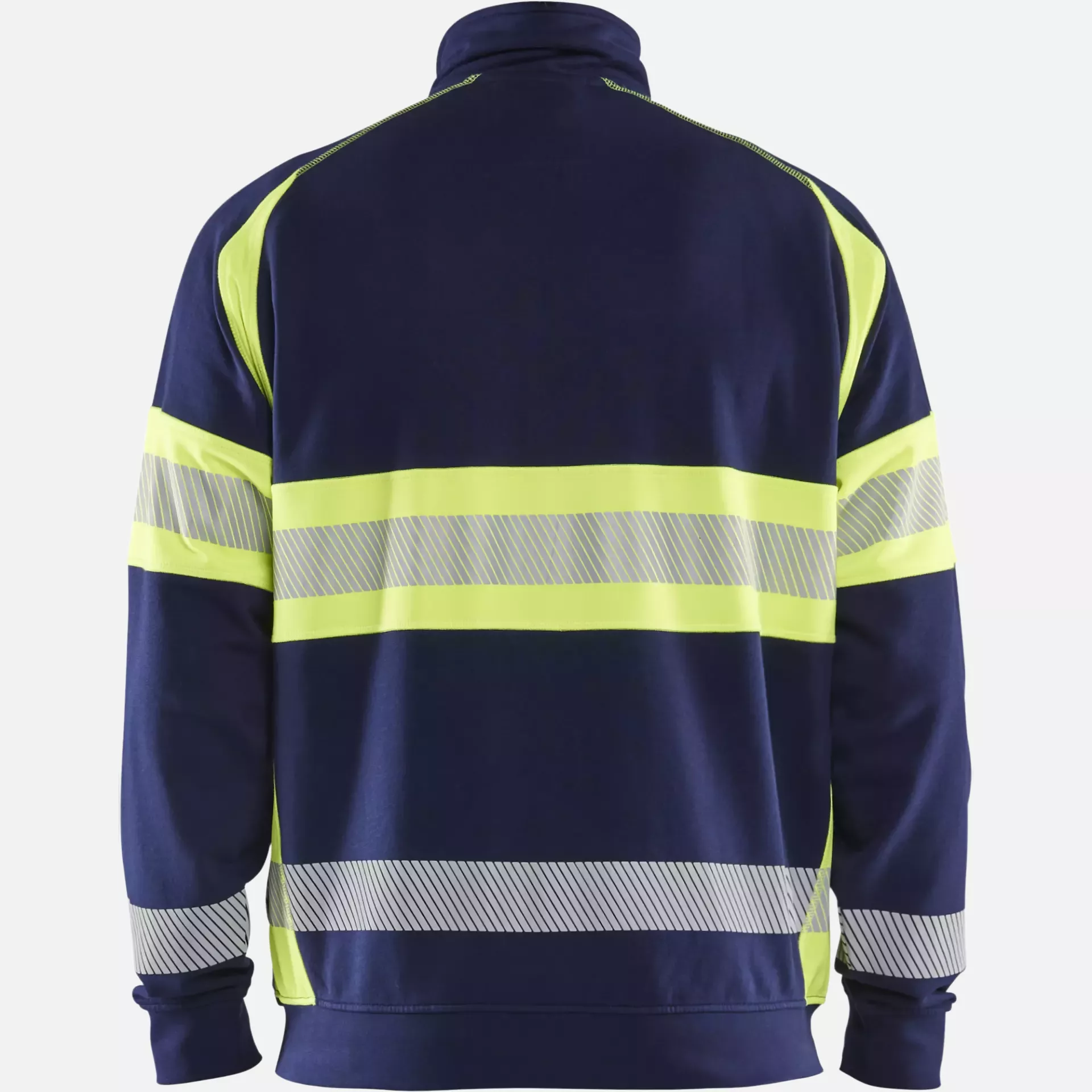 Blaklader 355111588933, High Vis Sweatjacke, Marineblau/ Gelb, image 4