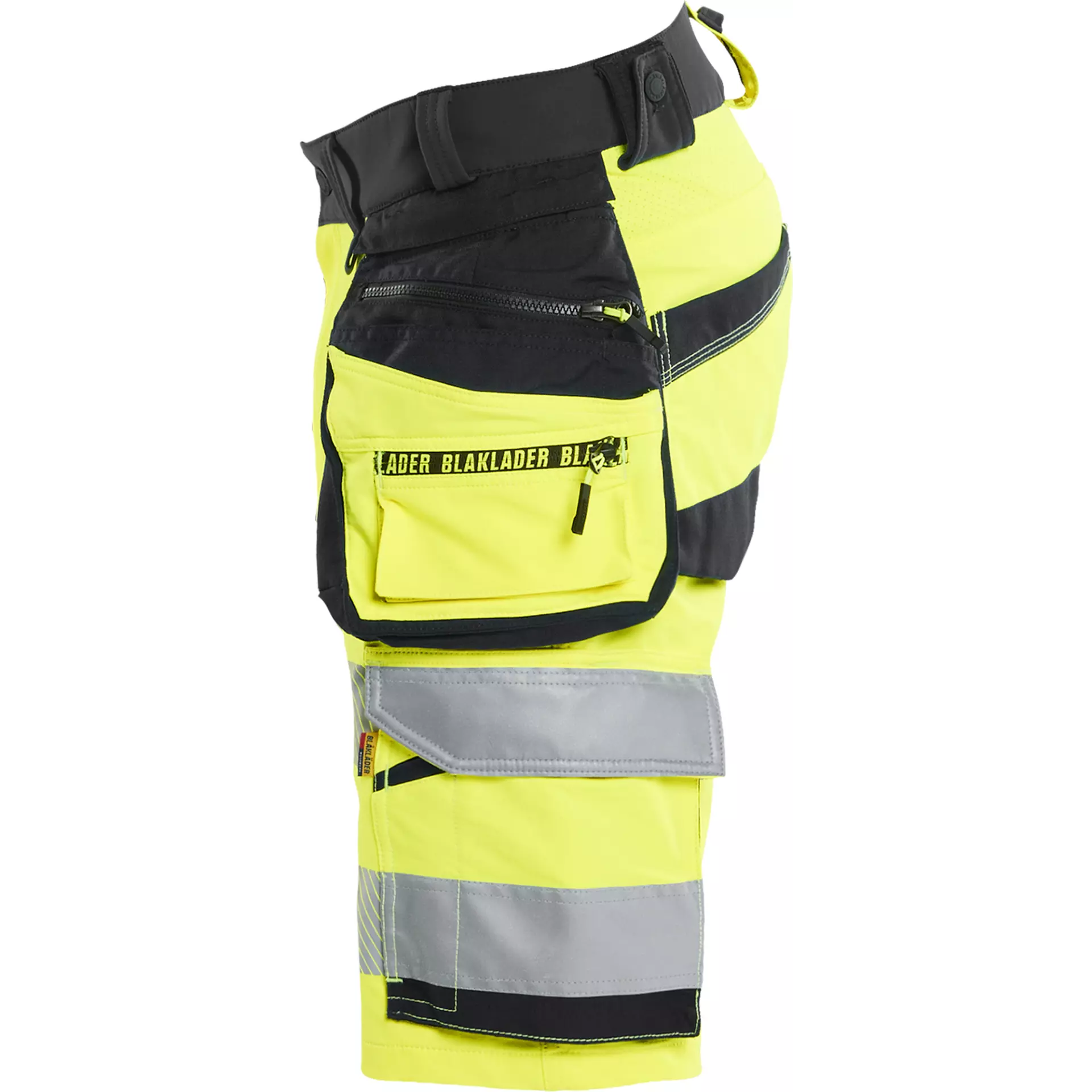 Blaklader 112016483399, High Vis 4-Way Stretch Shorts, Yellow/Black, image 3