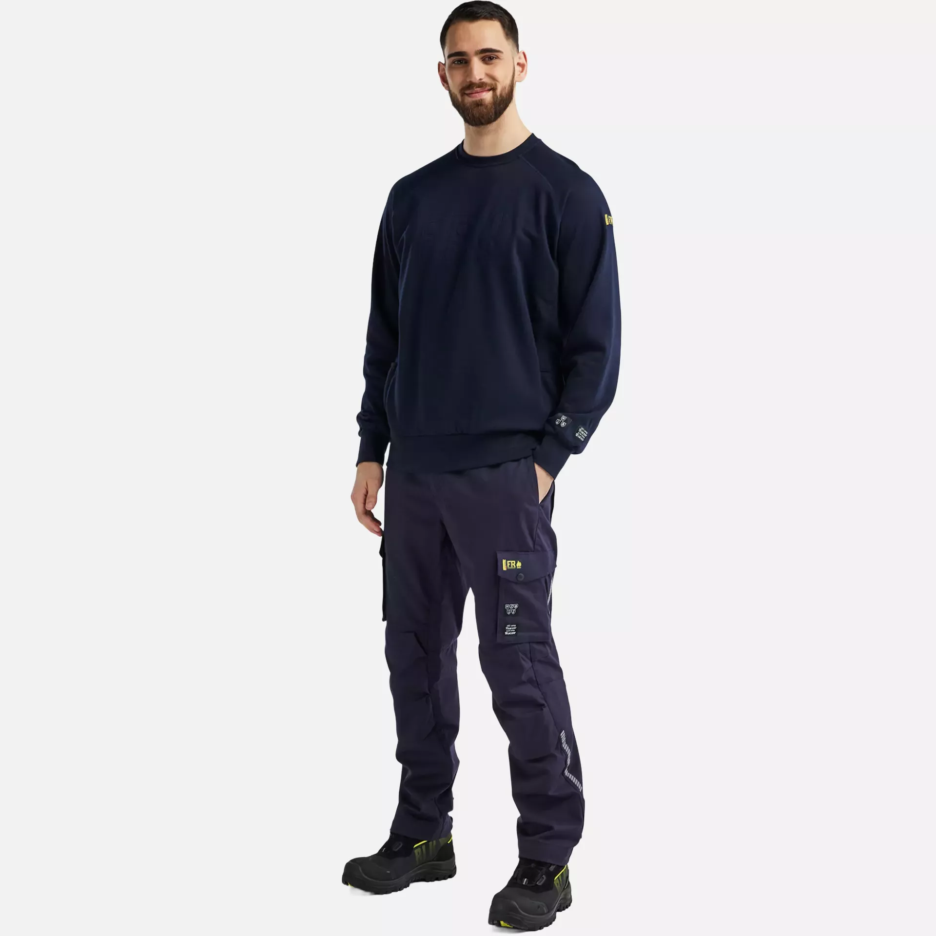 Blaklader 347717628900, Flame Resistant Sweatshirt, Navy, image 5