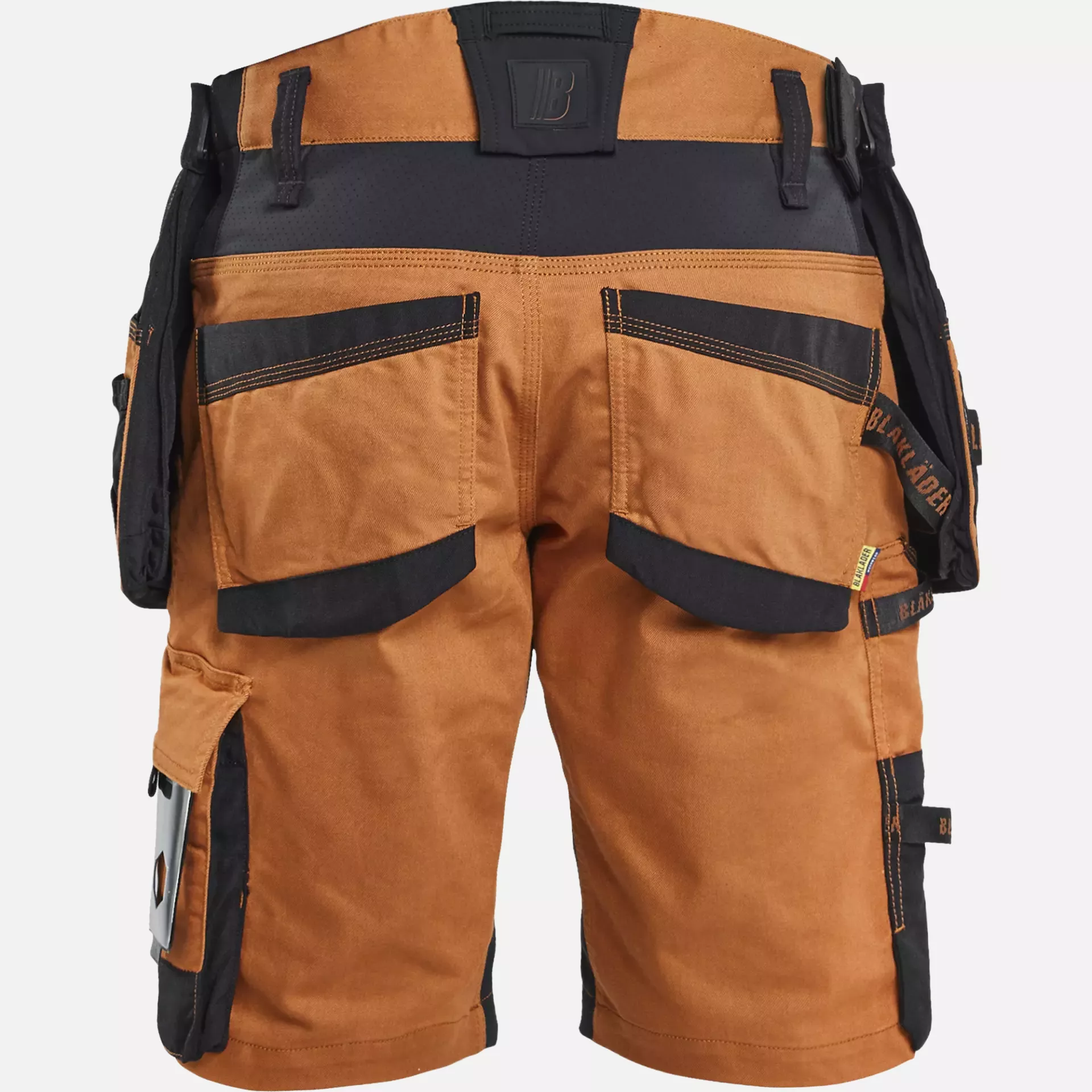 Blaklader 197211494099, STRIKER Stretch Craftsman Shorts, Rust/Black, image 4