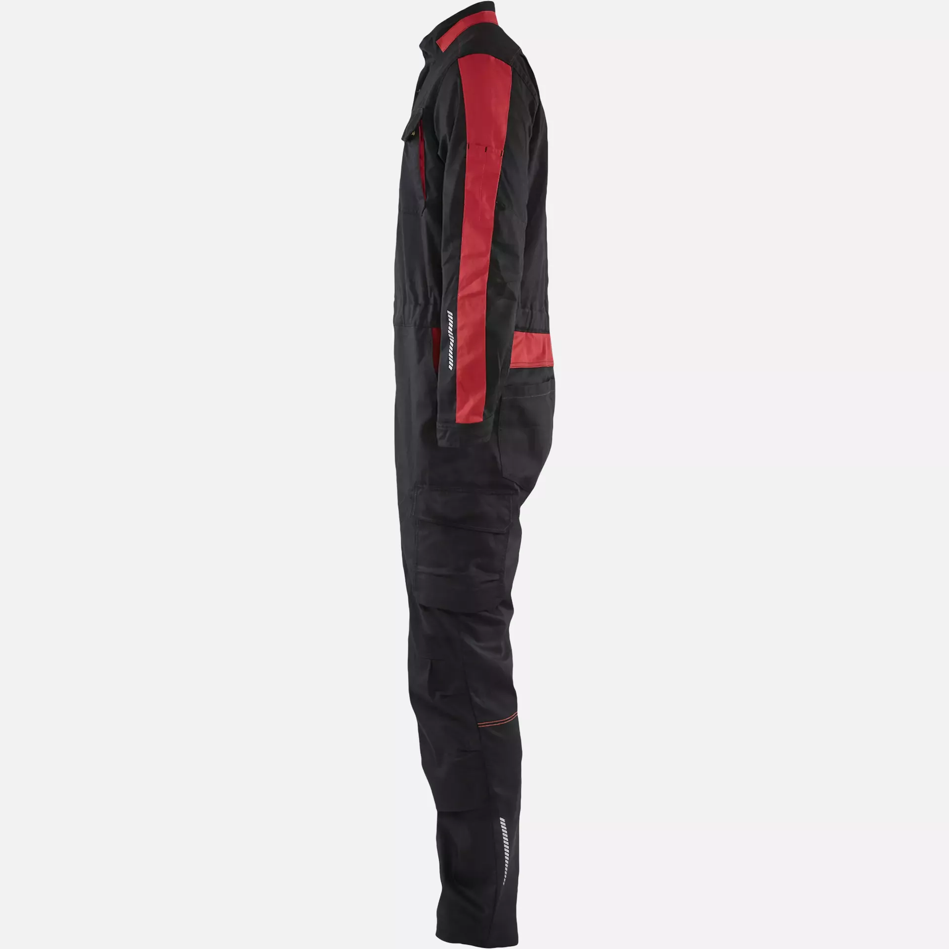 Blaklader 614418329956, Industrial Stretch Coverall, Black/Red, image 3