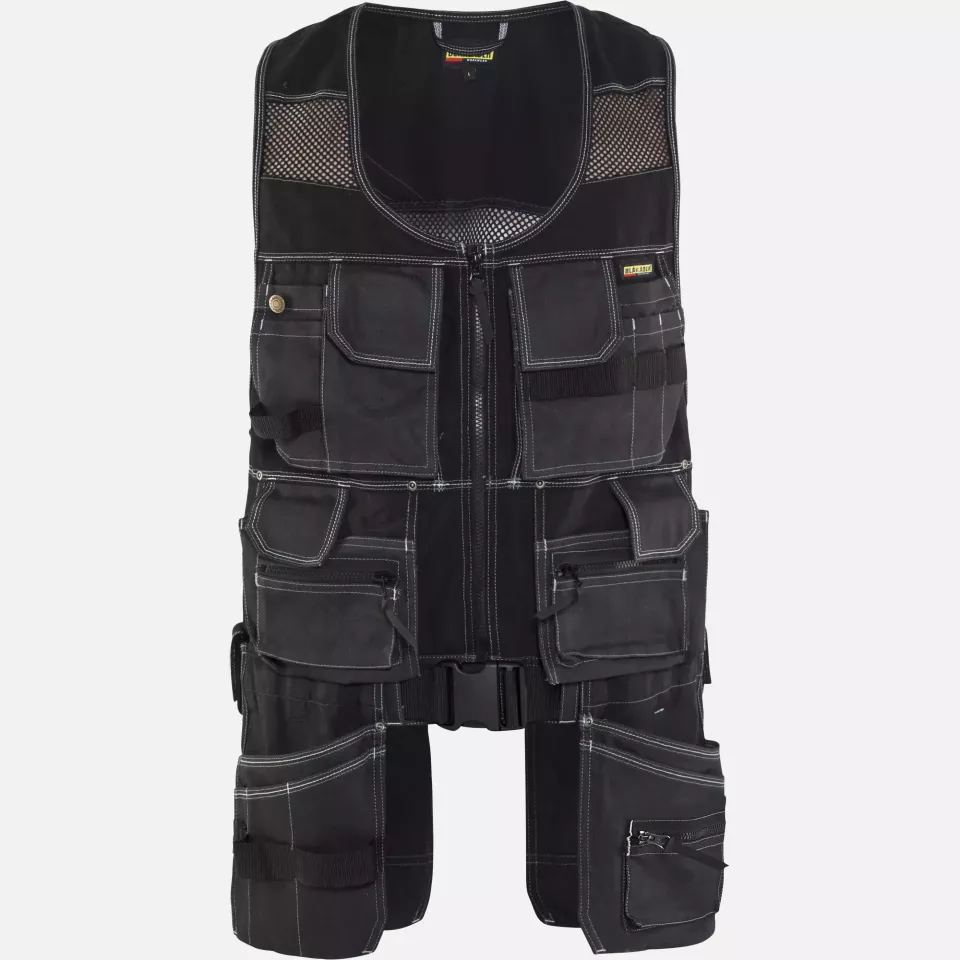 Blaklader 311913109900, X1900 Craftsman Vest, Black, image 1, gallery thumbnail