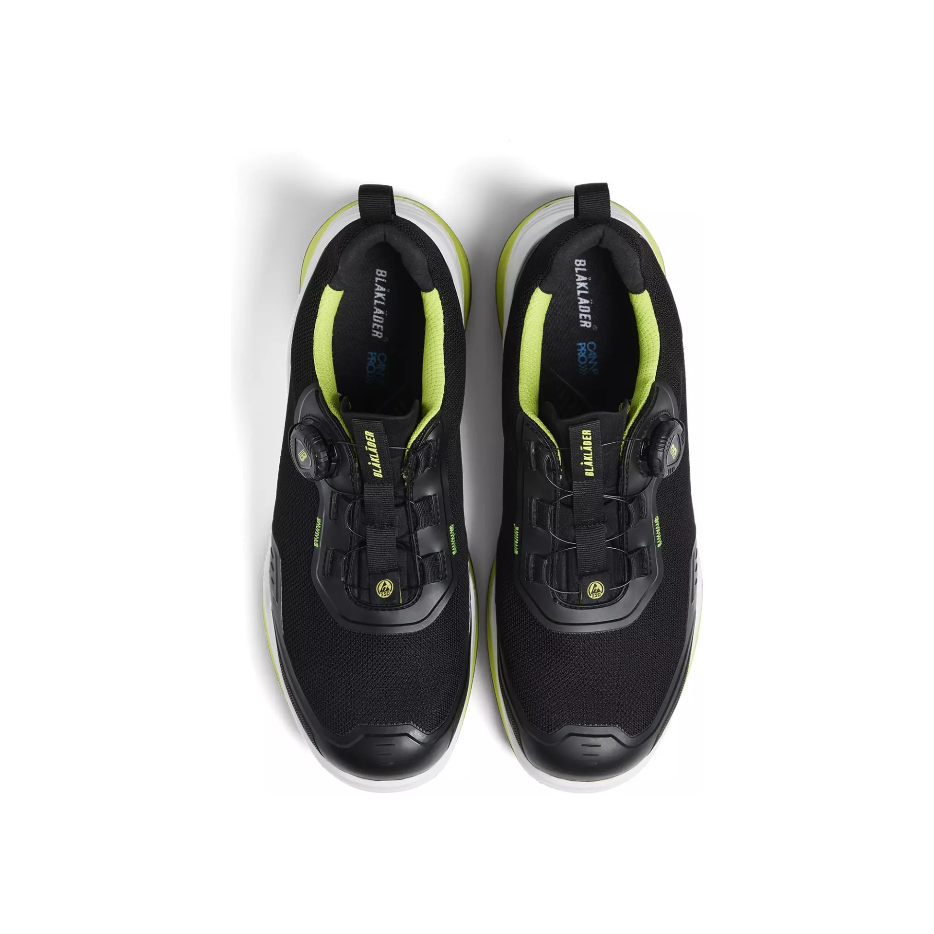 Blåkläder 248600009943, STRIKER Safety Shoe, Black/Lime Green, image 3
