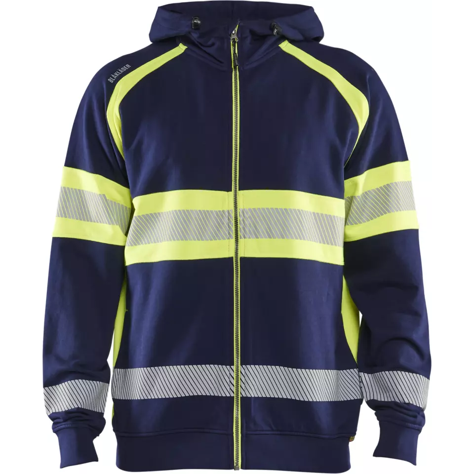Blaklader 355211588933, High Vis Kapuzenjacke, Marineblau/ Gelb, image 1, gallery thumbnail