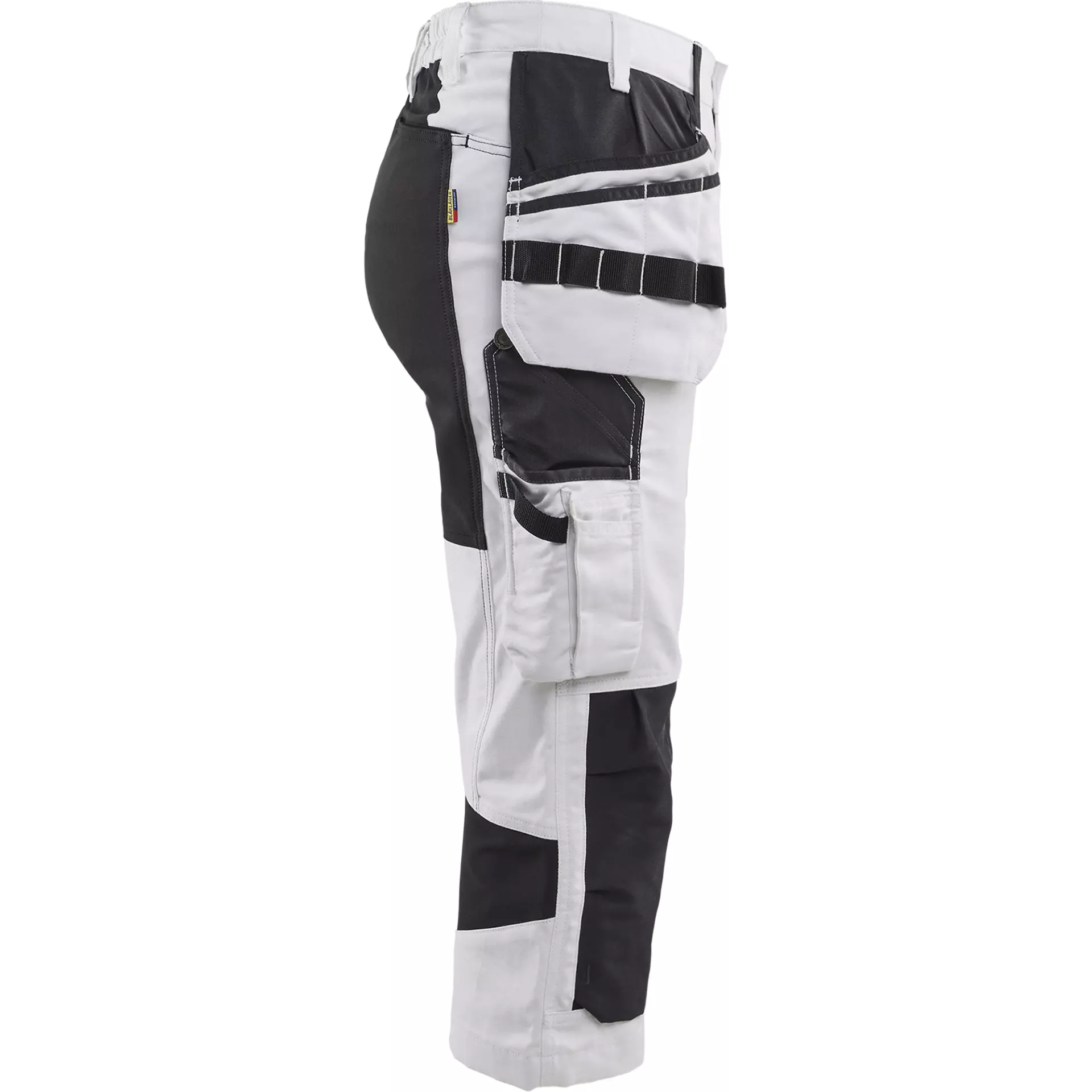 Blaklader 710913101099, Women's Painter Pirate Trousers with Stretch, White/Black, image 2