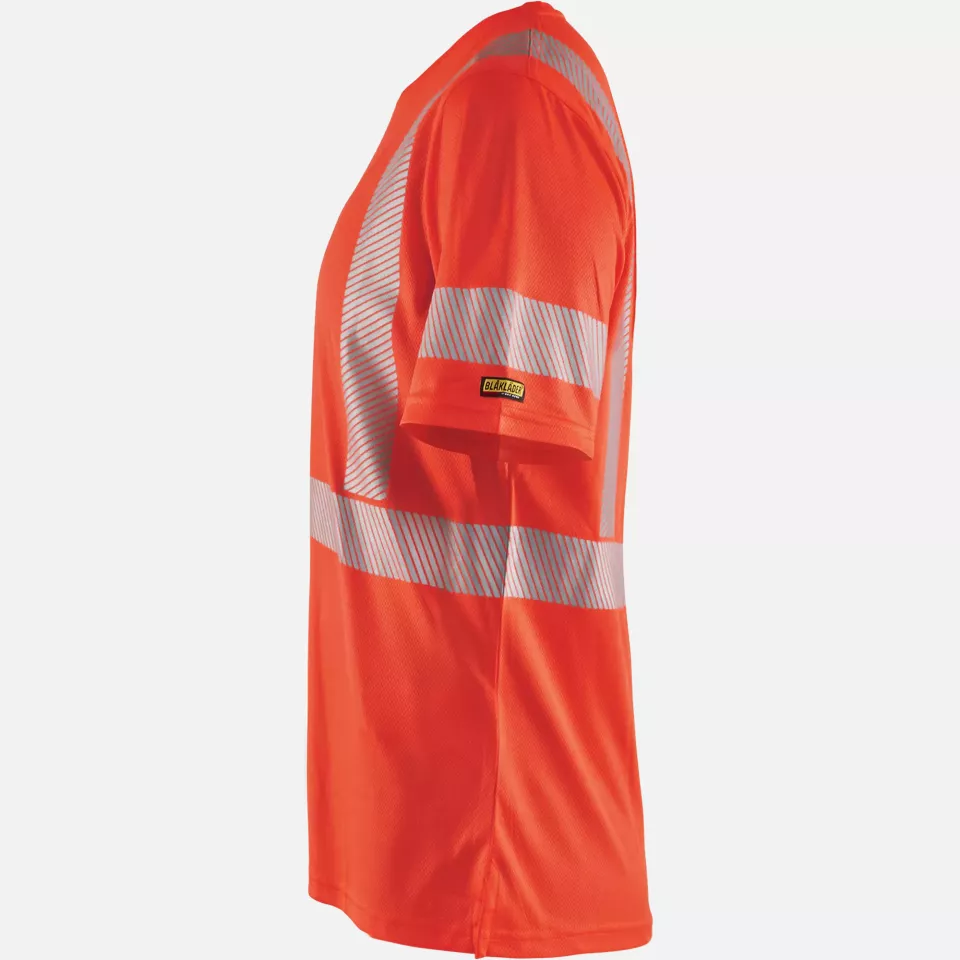 Blaklader 333610135500, High Vis Damen UV Schutz T-Shirt, Rot, image 3, gallery thumbnail