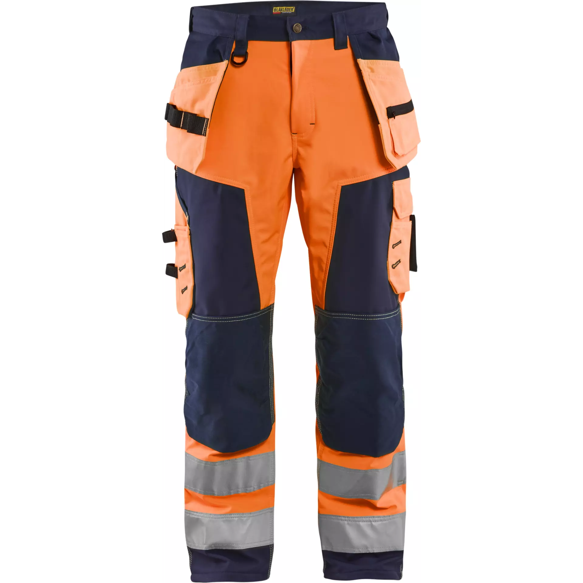 Blåkläder 156725175389, High Vis Softshell Arbeitshose, Orange/Marineblau, image 1