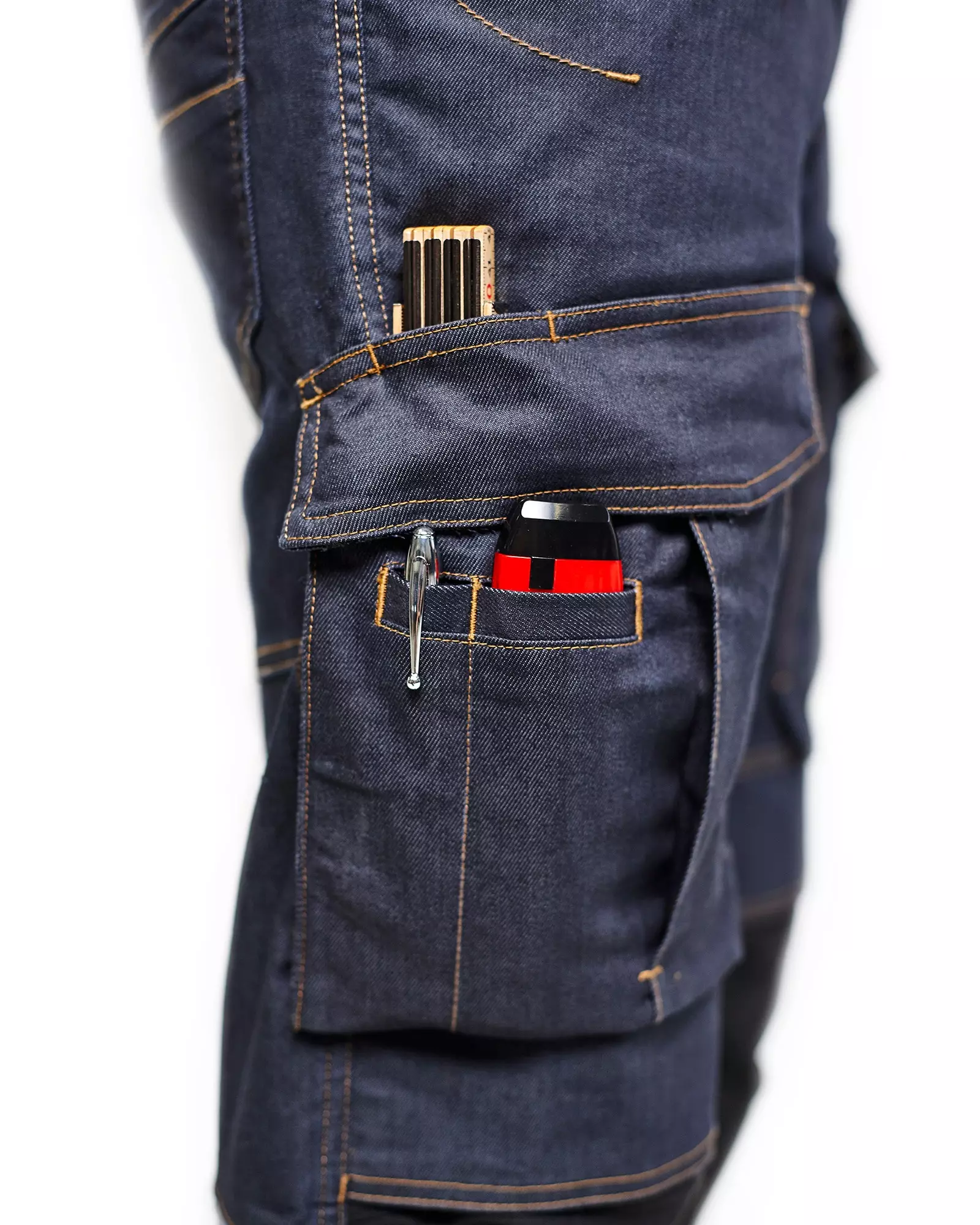 Blaklader 149711418999, Denim Stretch Work Trousers, Navy/Black, image 5