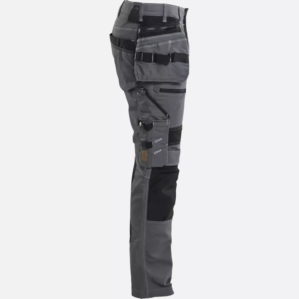Blaklader 199011419699, X1900 Stretch Craftsman Work Trousers, Medium Grey/Black, image 2, gallery thumbnail