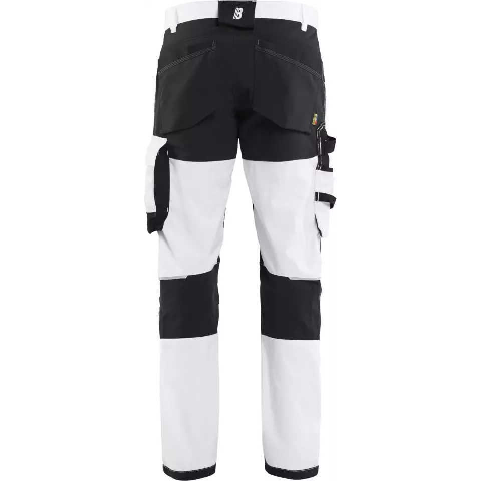 Blåkläder 177118321099, Stretch Malerhose, Weiß/Schwarz, image 4, gallery thumbnail