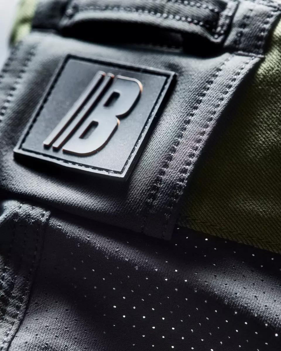 Blaklader 197011494298, STRIKER Stretch Craftsman Work Trousers, Forest Green/Black, image 7, gallery thumbnail