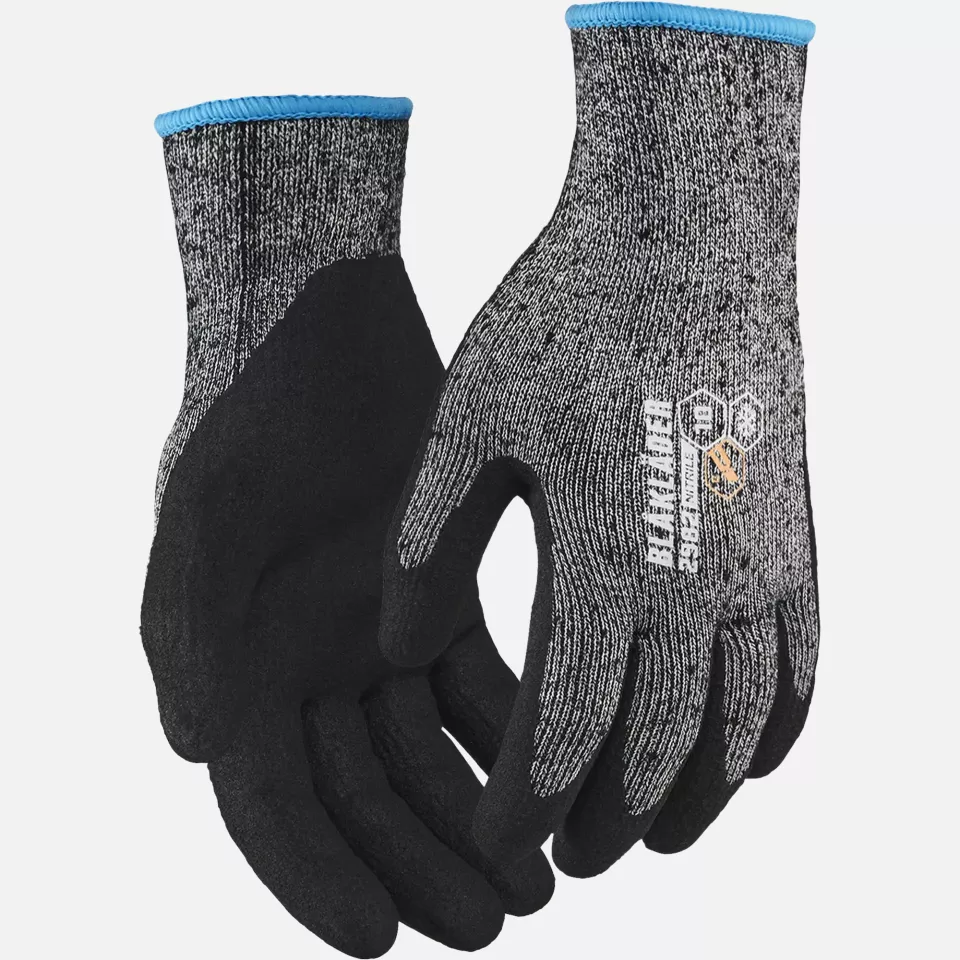 Blaklader 298214079900, Nitrile Dipped Lined Cut Protection Glove C, Black, image 1, gallery thumbnail
