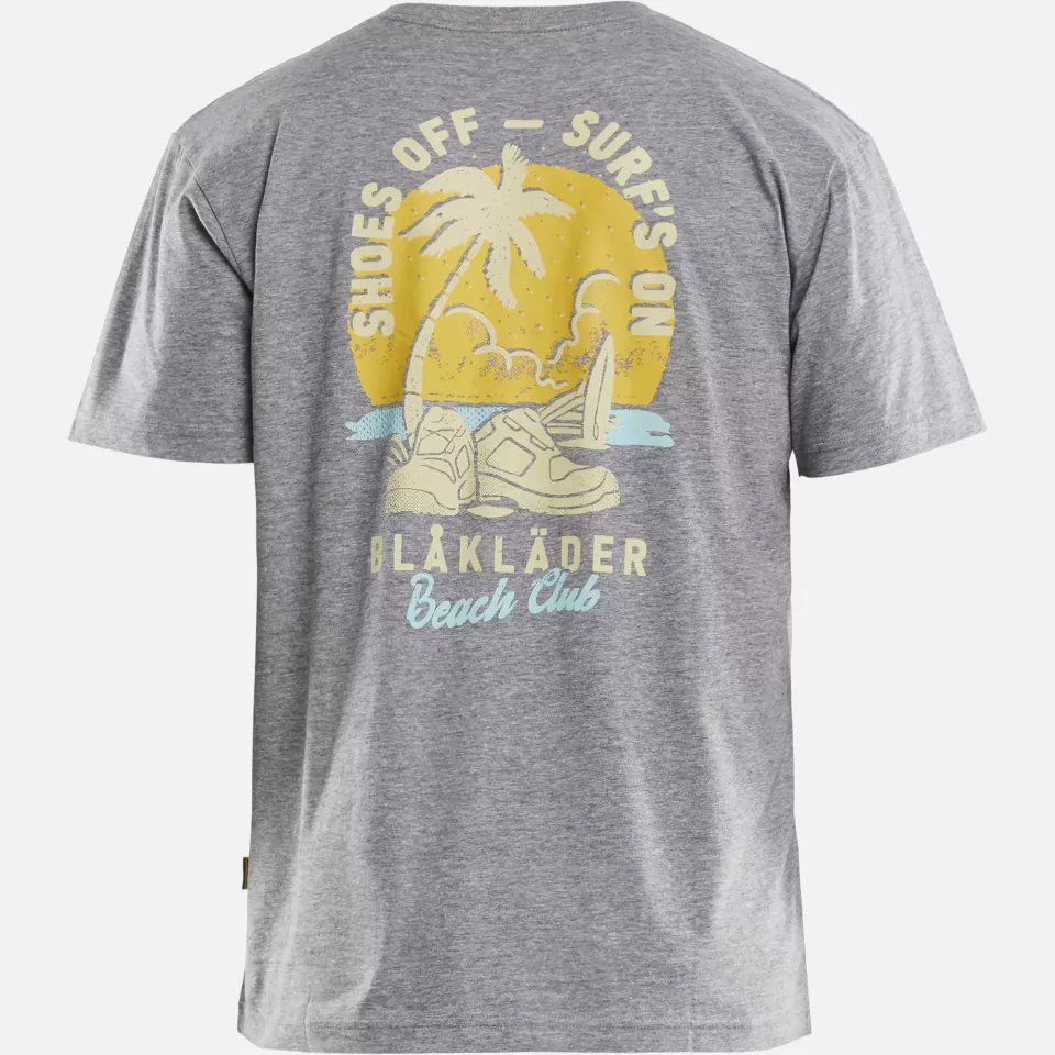 Blaklader 941910439000, Blaklader Beach Club T-Shirt, Grey Melange, image 4, gallery thumbnail