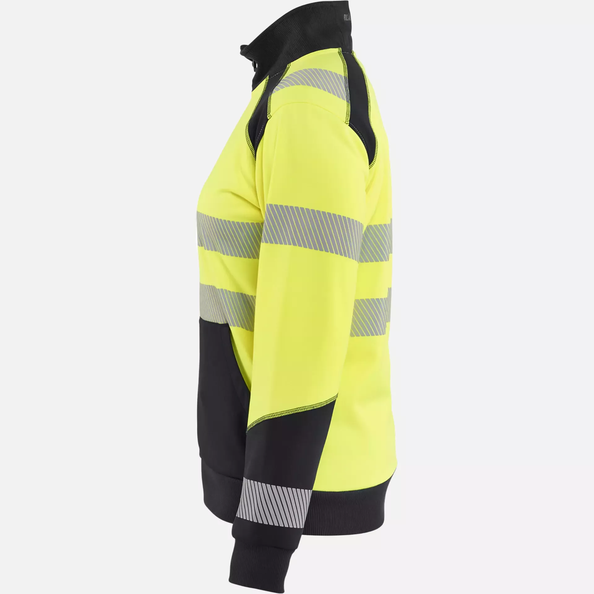Blaklader 350825283399, High Vis Ladies Zip Sweatshirt, Yellow/Black, image 3