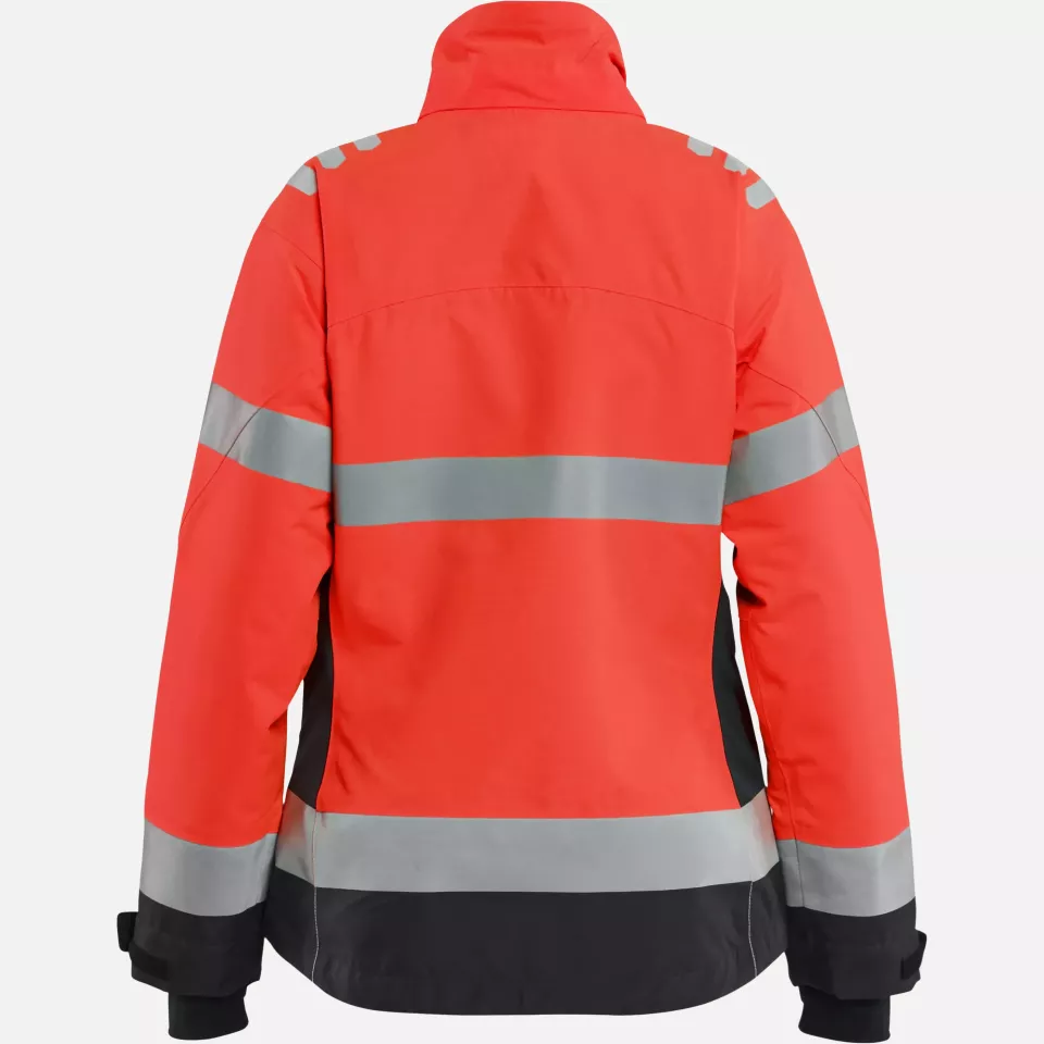 Blaklader 476219775599, Women's High Vis Winter Jacket Lightly Lined, High Vis Red/Black, image 4, gallery thumbnail