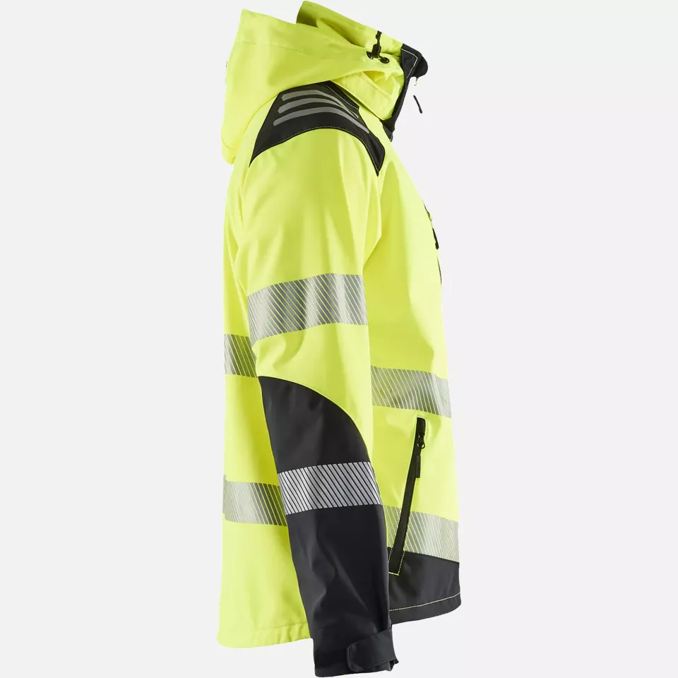 Blaklader 449125133399, High Vis Softshell Jacket, Yellow/Black, image 2, gallery thumbnail