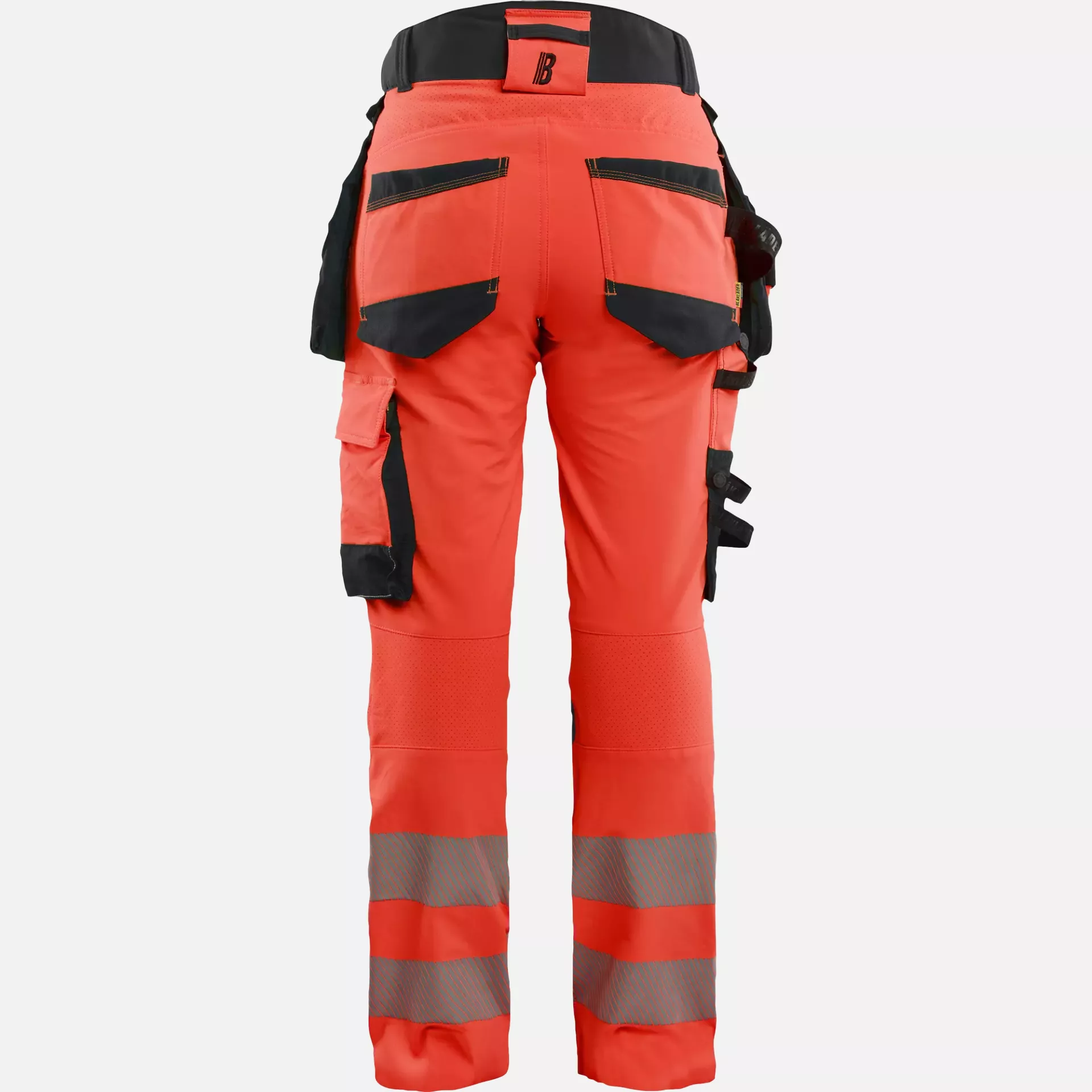 Blaklader 702216485599, High Vis Damen 4-Wege Stretchhose, Rot/Schwarz, image 5