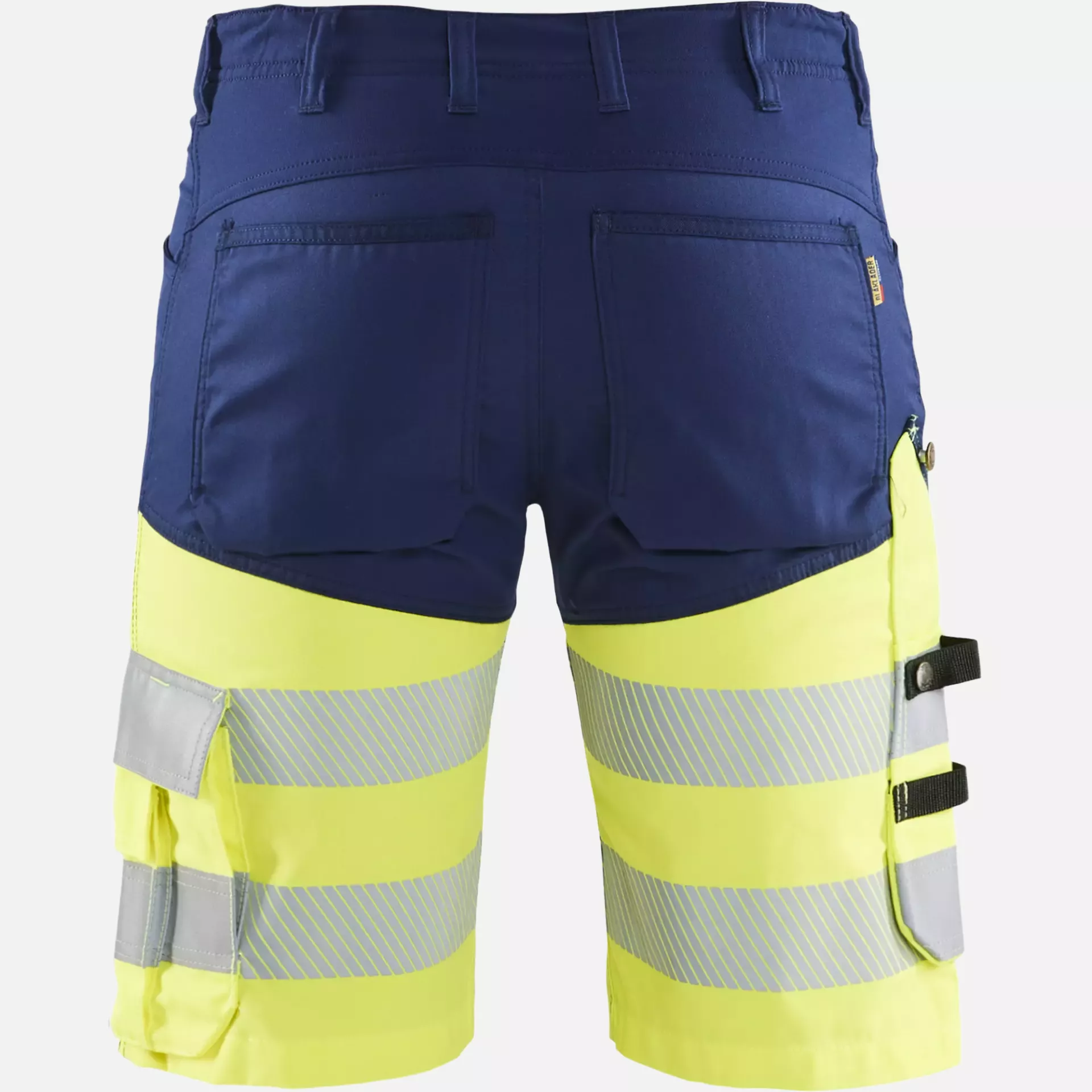 Blaklader 154118118933, High Vis Stretch Shorts, Navy Blue/ Yellow, image 4